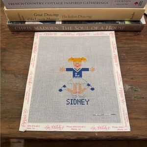 Custom Needlepoint Canvas 18 Mesh Cheerleader *CAN CUSTOMIZE*
